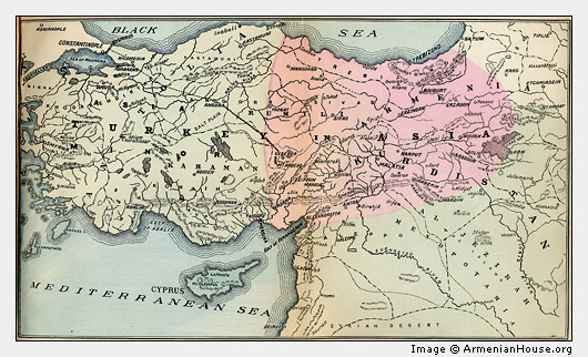 Turkey in Asia (map)
