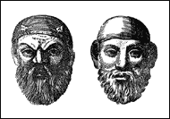 Мужские театральные маски