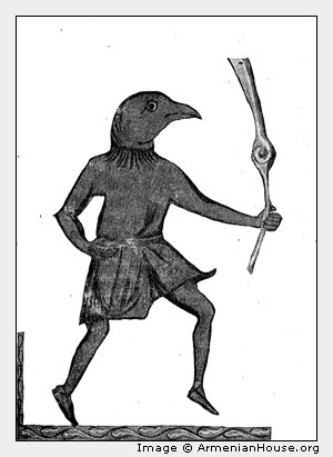 Гусан исполняет роль птицы