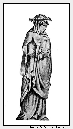 Бытовой костюм армянки в XVI веке