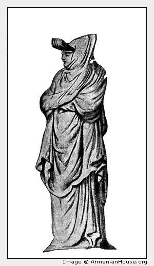 Бытовой костюм армянки в XVI веке