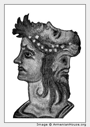 Маска армянского пантомима