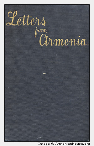 Letters from Armenia, the cover