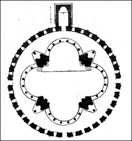 План церкви Гагикашен (по Т. Тораманяну)