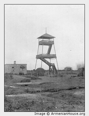 In the Karabagh Steppe. A Sleeping Tower.