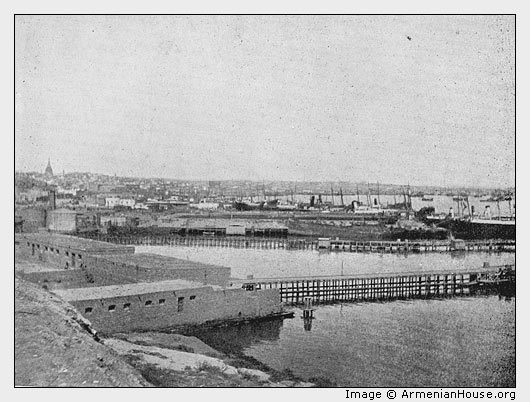 Baku. General View of the Harbour.