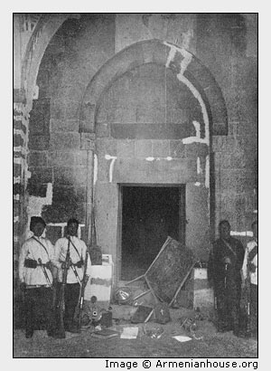 Gyaz. Armenian Church Plundered and Desecrated by Tartars.
