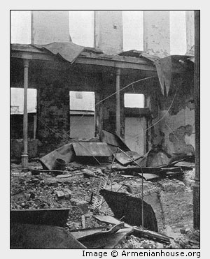 Rostoff-on-the-Don. Interior of the Synagogue after the pogrom.